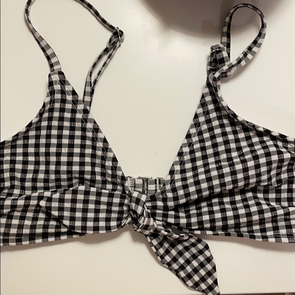 Checkered Bikini Top